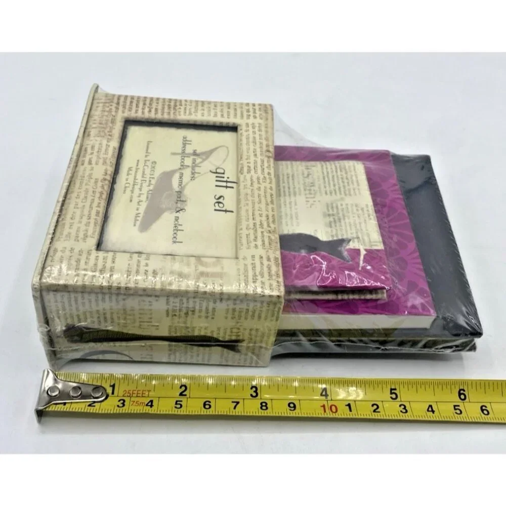 Emily Adams Adress Book Notebook Memo Pad Gift Set New NOS Vtg Stationery 2003